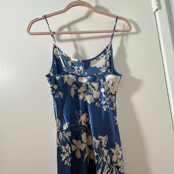 💜SPECIAL SALE💜Reformation Alisal Silk Dress in Cyanotype - Picture 15 of 16